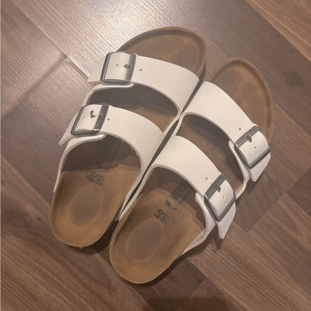 Birkenstocks Arizona Leather White
